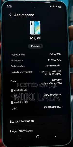 Samsung Galaxy A16 128 GB Gray