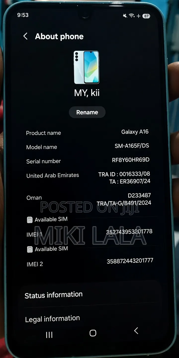 Samsung Galaxy A16 128 GB Gray