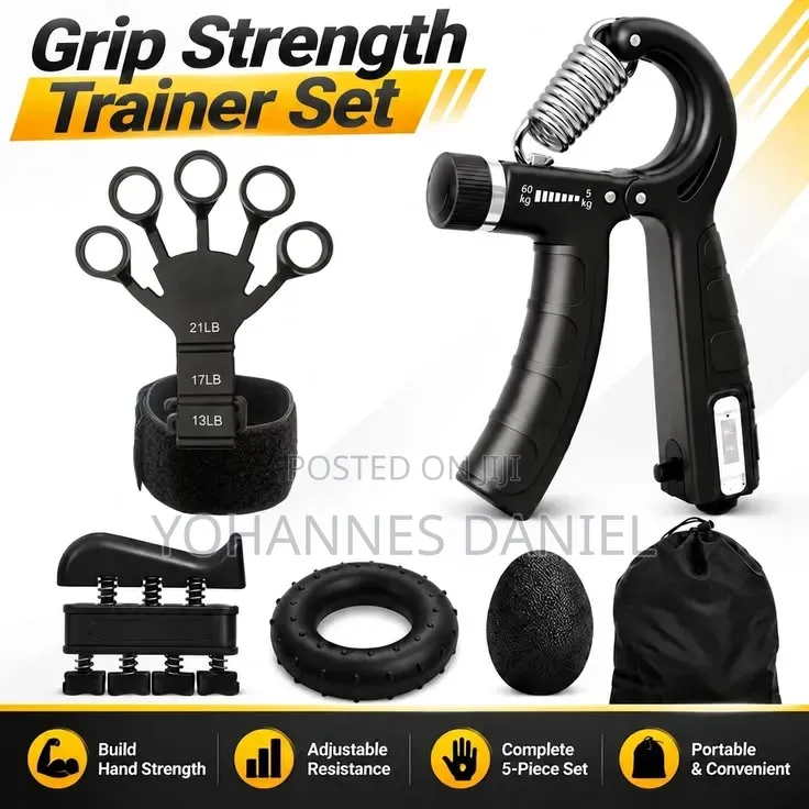 Hand Grip Strengthener Set – Hand & Forearm Workout Equipment