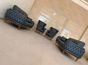 Order Graceful 8 Seaters Full Leather Sofa for Maximum Comfort. ሶፋ