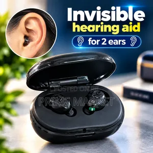 Invisible CIC Hearing Aid | Small & Discreet | Rechargeable | Black