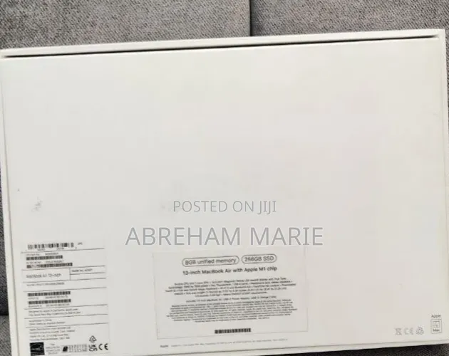 New Laptop Apple MacBook Air 2020 M1 8GB Apple M1 SSD 256GB