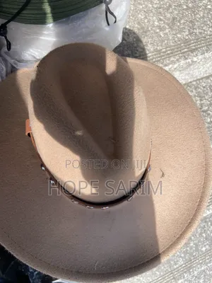 Premium Tan Cowboy Felt Hat –