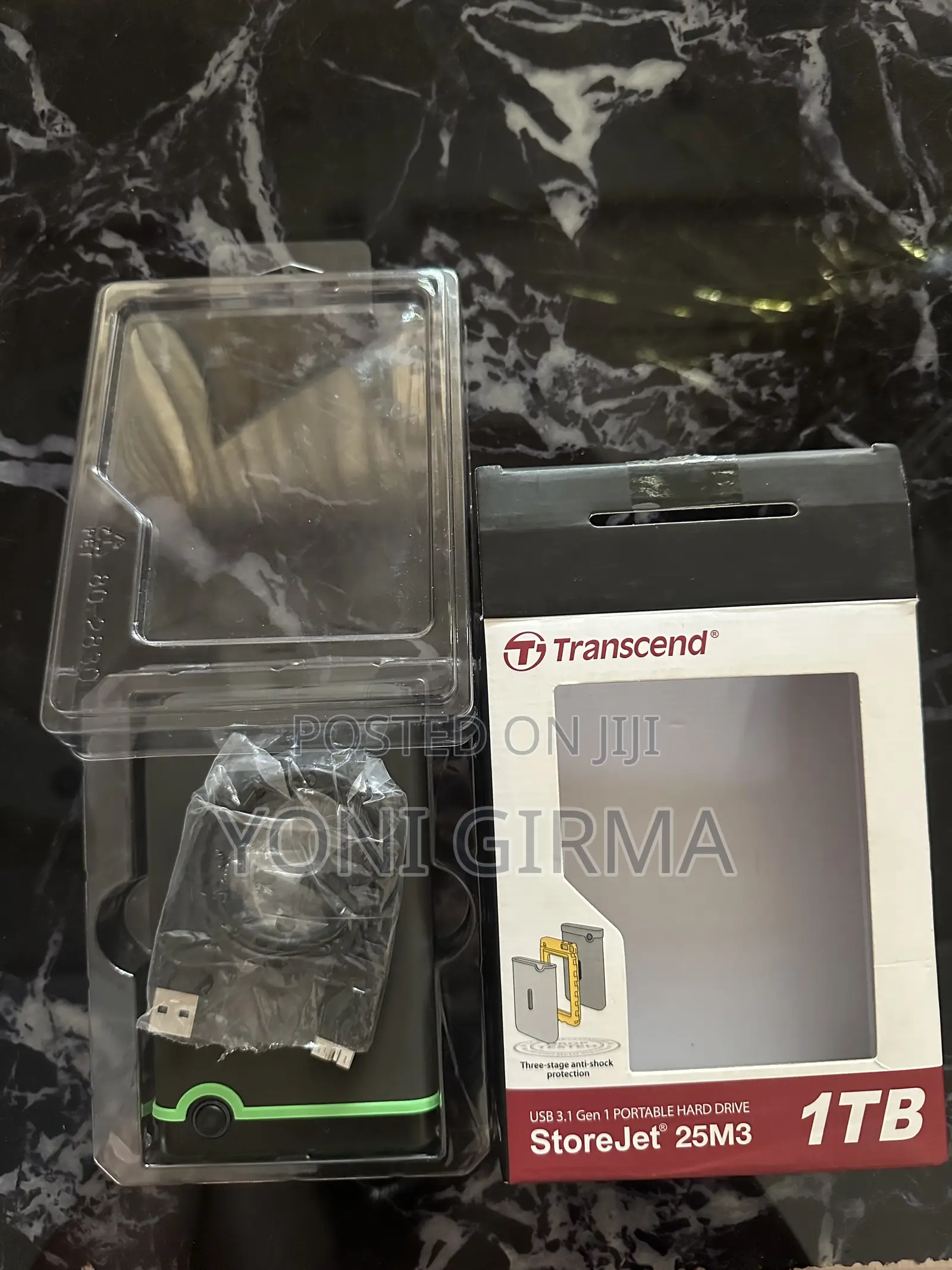 Transcend StoreJet 25M3 1TB Portable Hard Drive