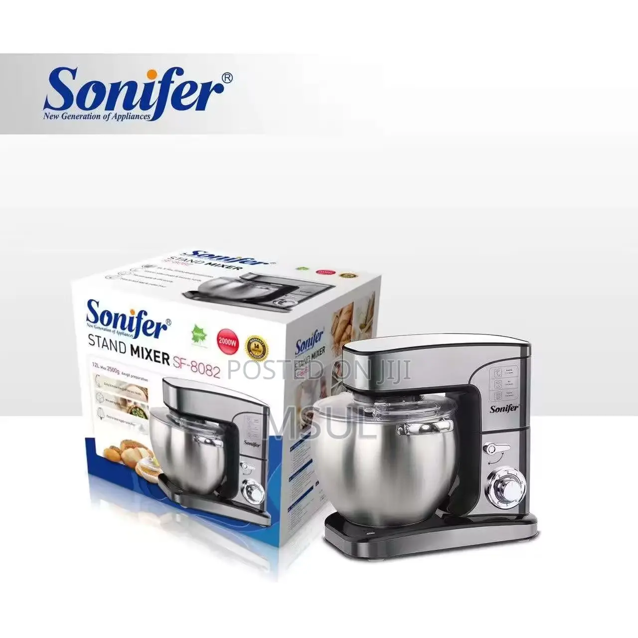 Sonifer 2000w SF-8082 Professional Kitchen // 12l Bowl Dough //