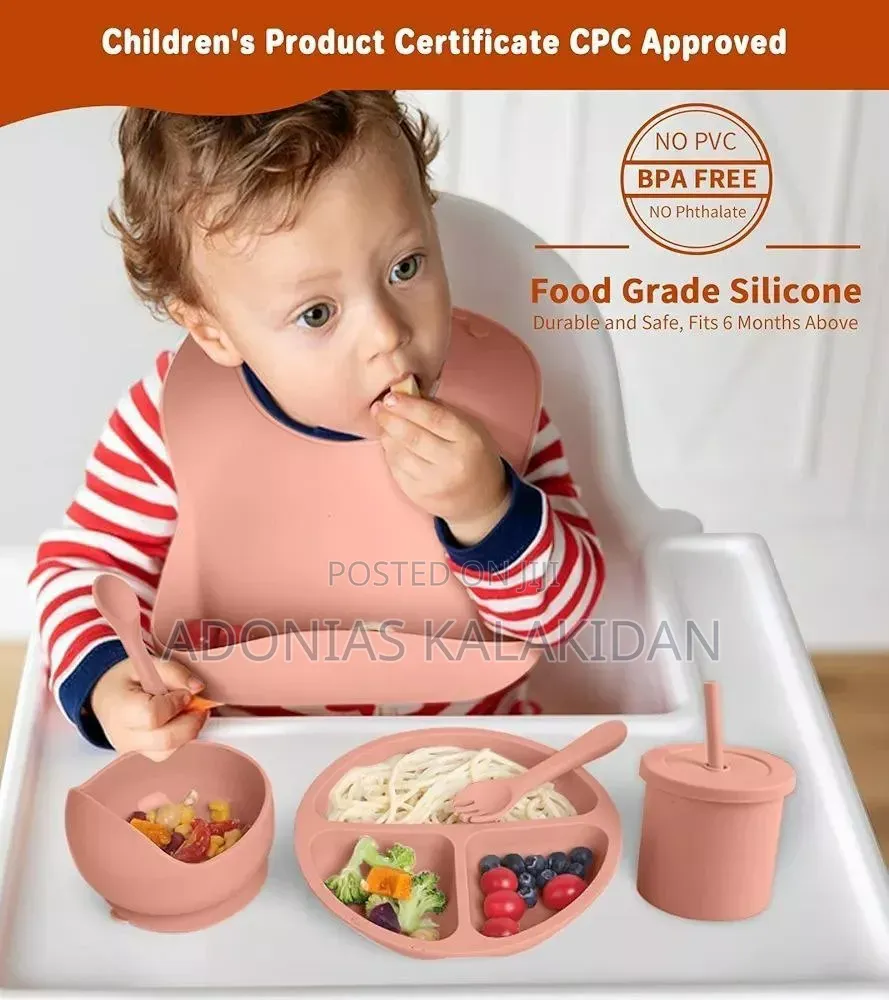 Silicone Baby Feeding Set – 6 PCS