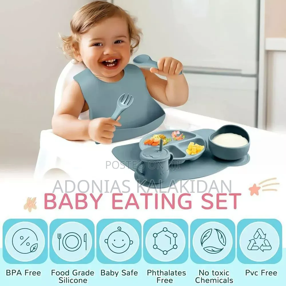 Silicone Baby Feeding Set – 6 PCS