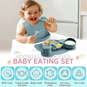 Silicone Baby Feeding Set – 6 PCS