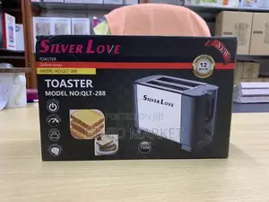 Silver Love 2-Slice Electric Bread Toaster