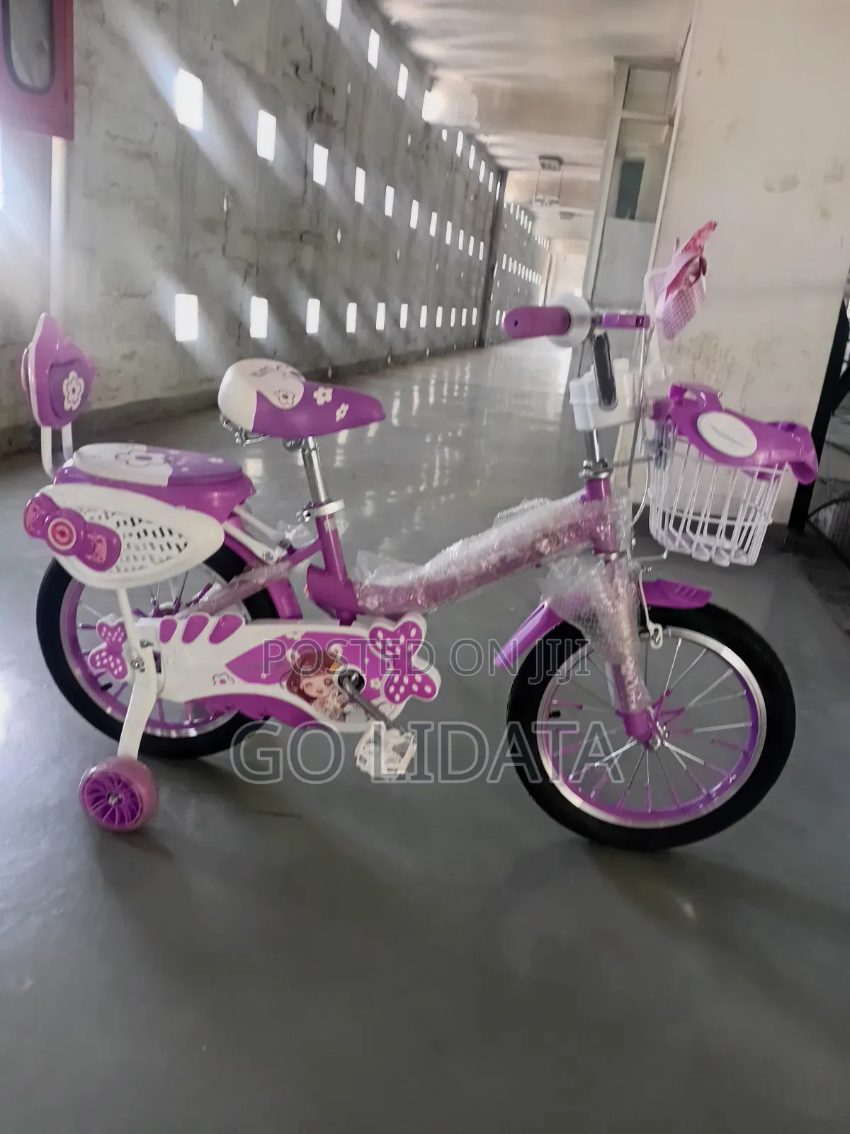 የሕፃናት ሮዝ ሳይክል — Pink Kids Bicycle