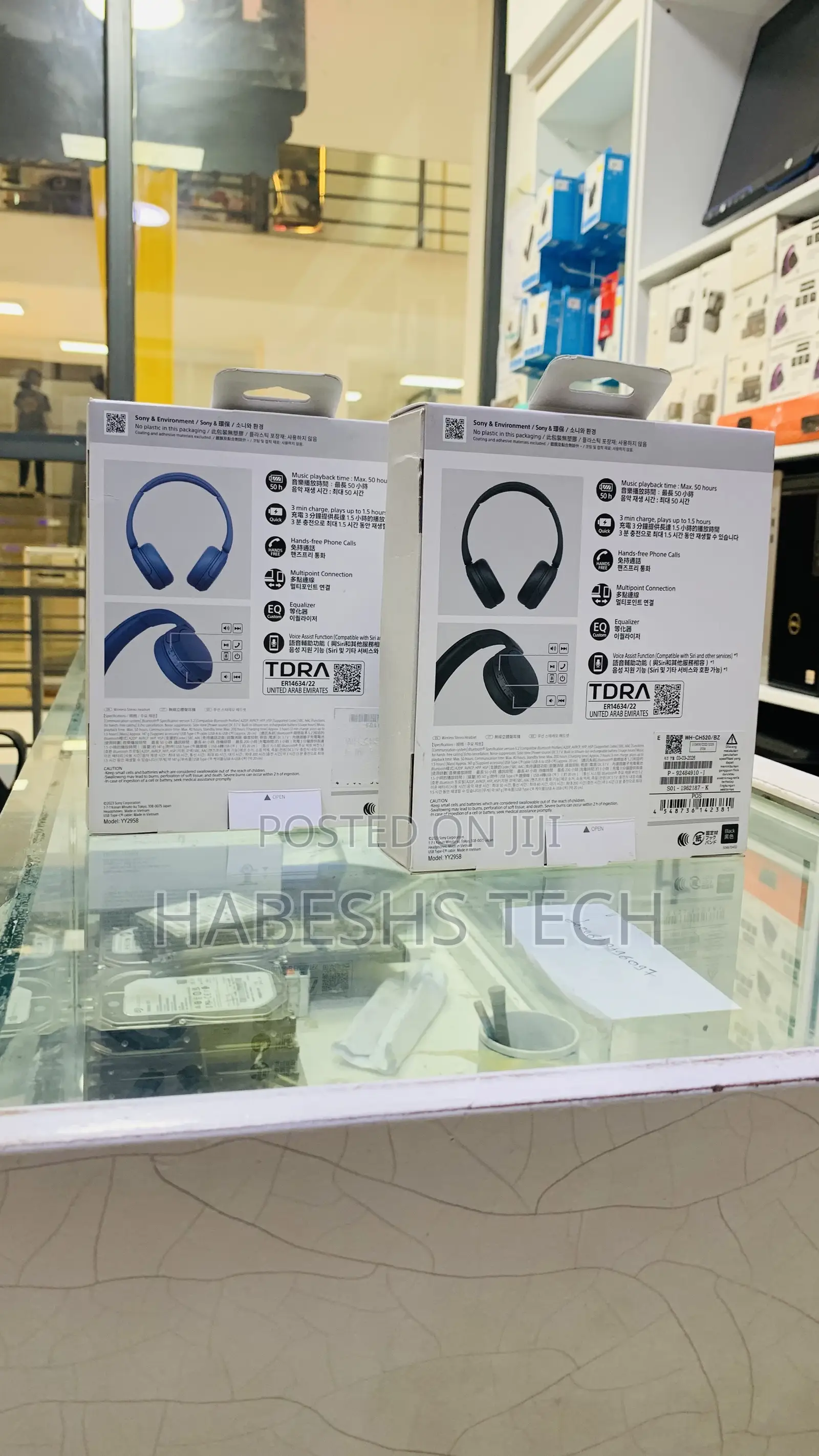 Sony WH-CH520 Wireless Headphones. 