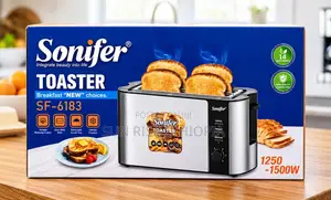 Sonifer 4 Slice Bread Toaster- 4 የዳቦ ስላይሶችን በአንድ ግዜ የሚያሞቅ