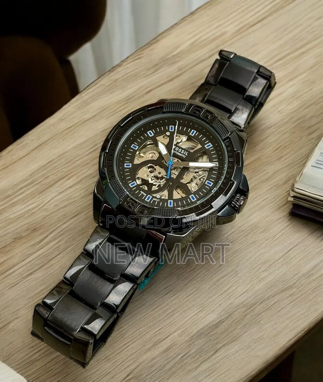 Fossil Bronson Automatic Smoke Stainless Steel Watch
