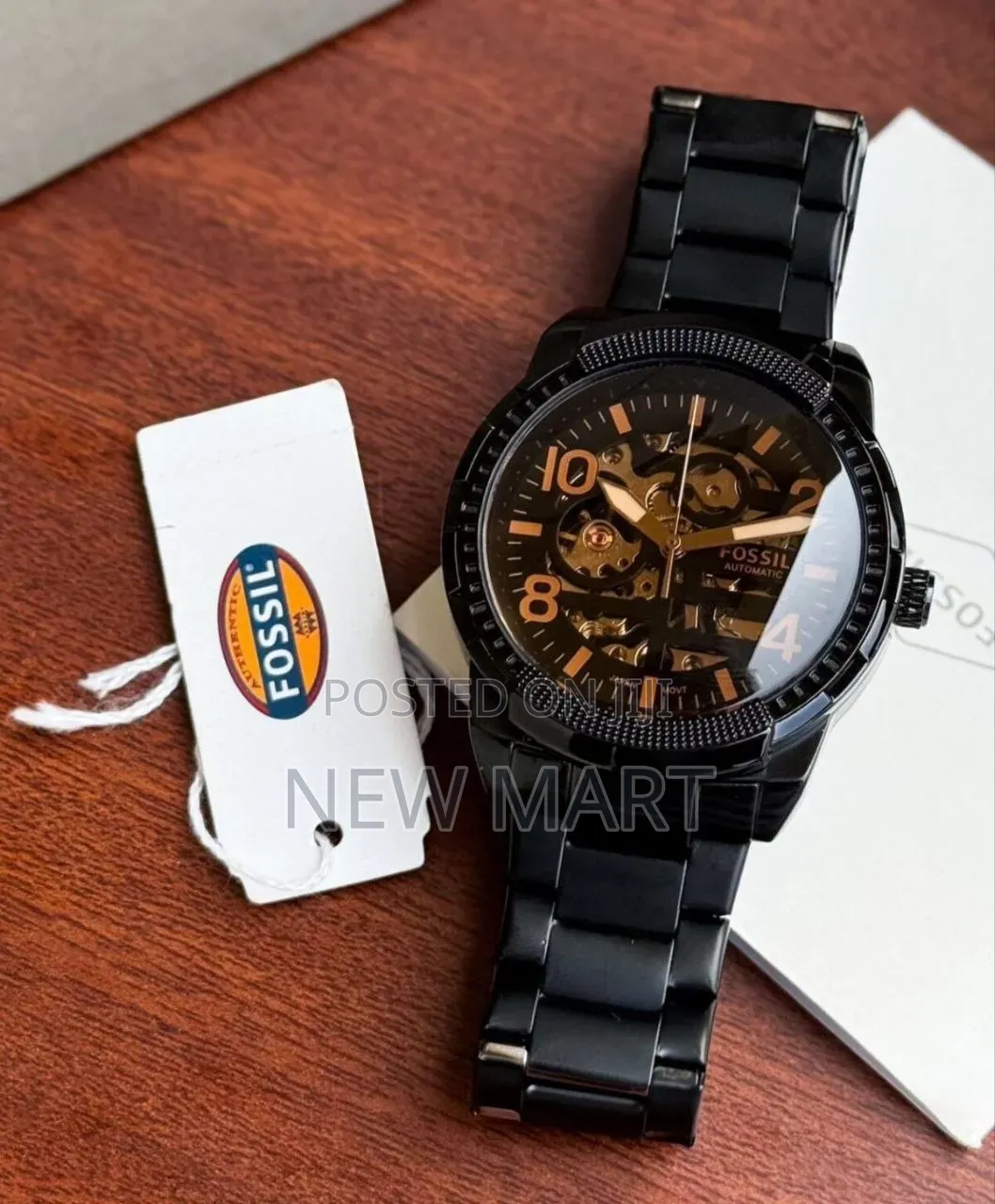 Fossil Bronson Automatic Smoke Stainless Steel Watch