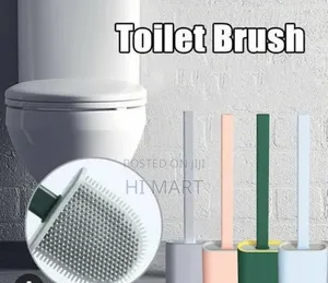 2in1 Toilet Cleaning Brush With Brush Holder