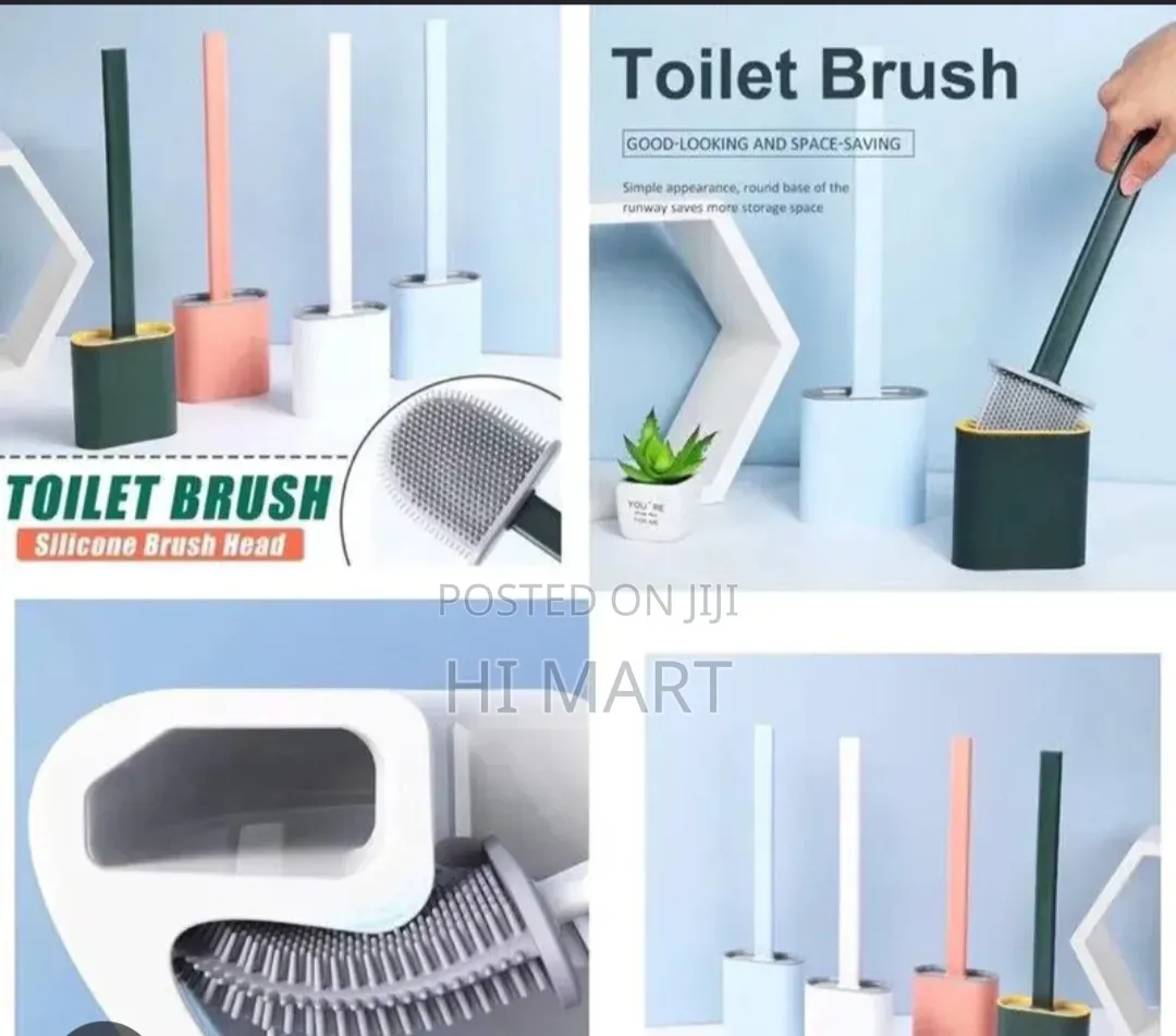 2in1 Toilet Cleaning Brush With Brush Holder