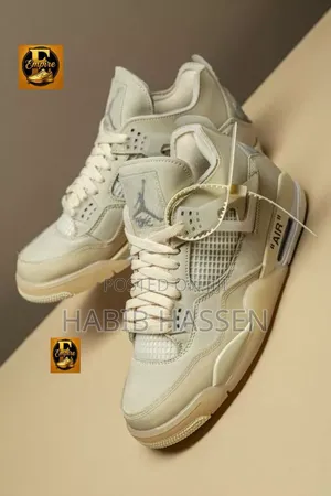 NIKE #Air_Jordan 4 Retro
“ Off White“
