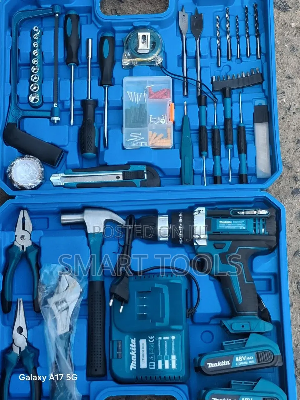 ማኪታ ቻርጄብል ድሪል ከሙሉ አክሰሰሪ ጋር - Makita Rechargeable Drill Accessories Set