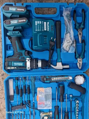 ማኪታ ቻርጄብል ድሪል ከሙሉ አክሰሰሪ ጋር - Makita Rechargeable Drill Accessories Set