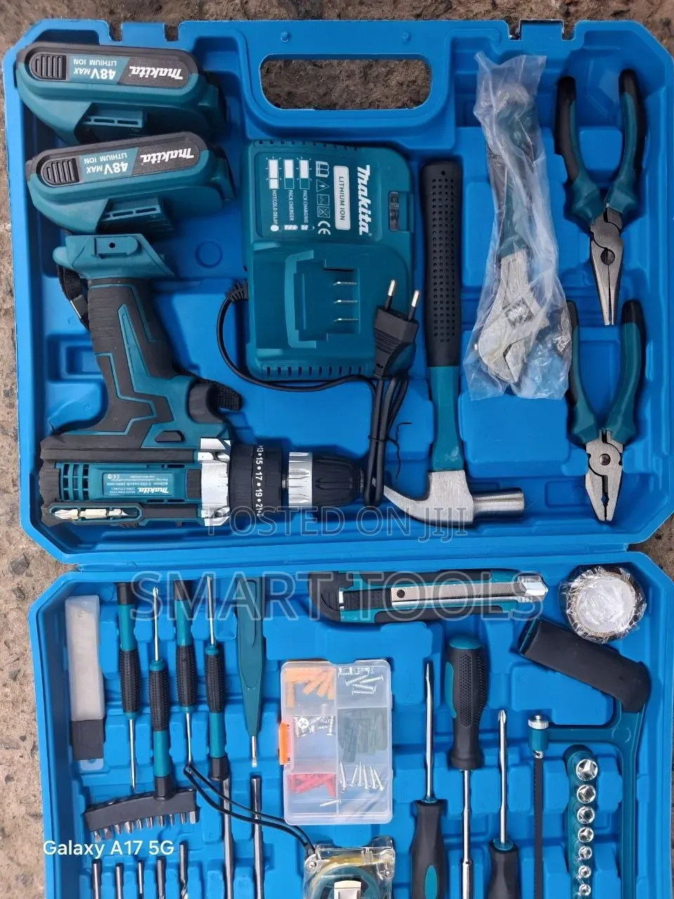 ማኪታ ቻርጄብል ድሪል ከሙሉ አክሰሰሪ ጋር - Makita Rechargeable Drill Accessories Set