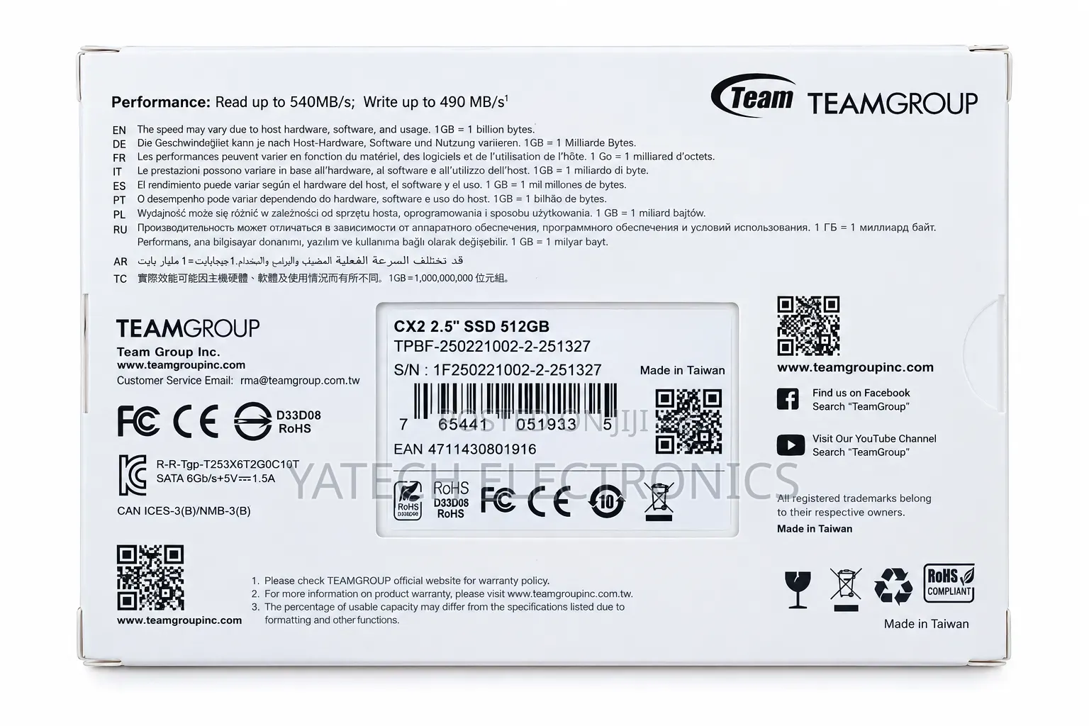 Teamgroup Cx2 512gb
