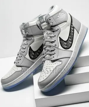 Nike Air Jordan 1 Retro High X Dior “Grey/White”j