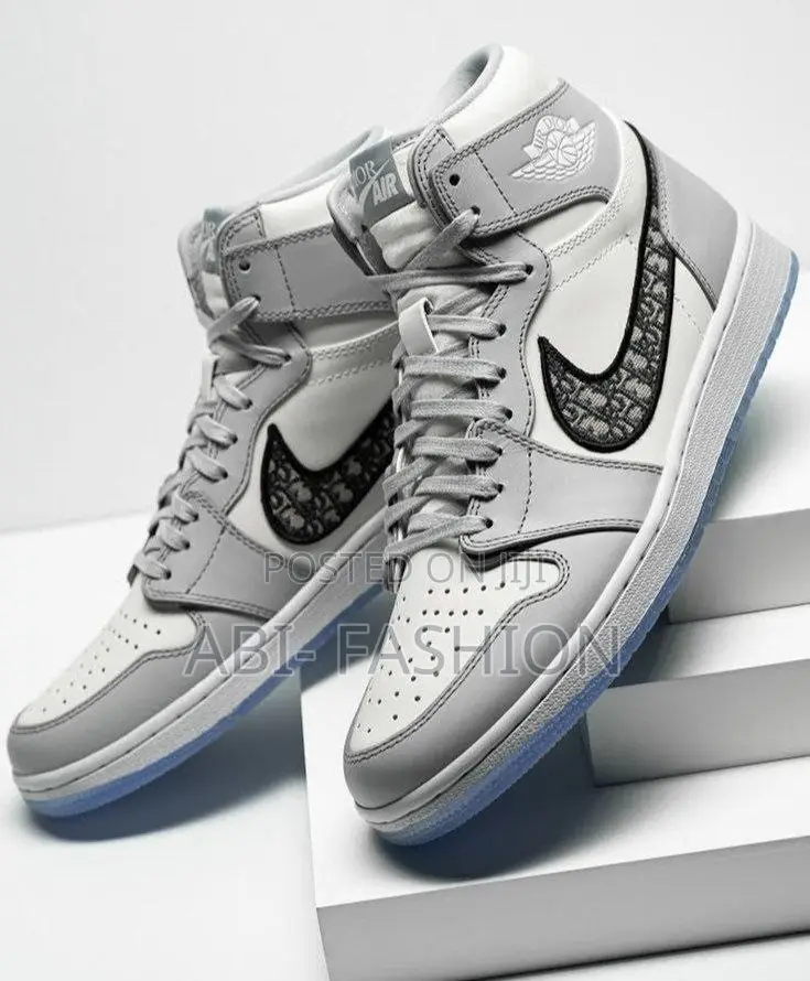 Nike Air Jordan 1 Retro High X Dior “Grey/White”j