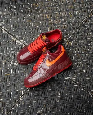 Nike Air Force 1 Low “Bold Dark Team Red” — Glossy Patent Leather