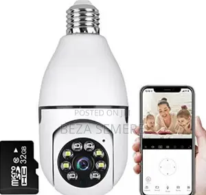 Smart Panoramic Rotating Bulb Camera - HD WiFi Security