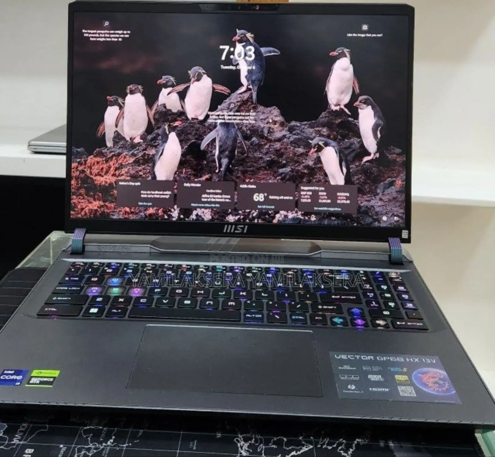 New Laptop MSI Vector GP68 HX 13V 16GB Intel Core i9 SSD 1T