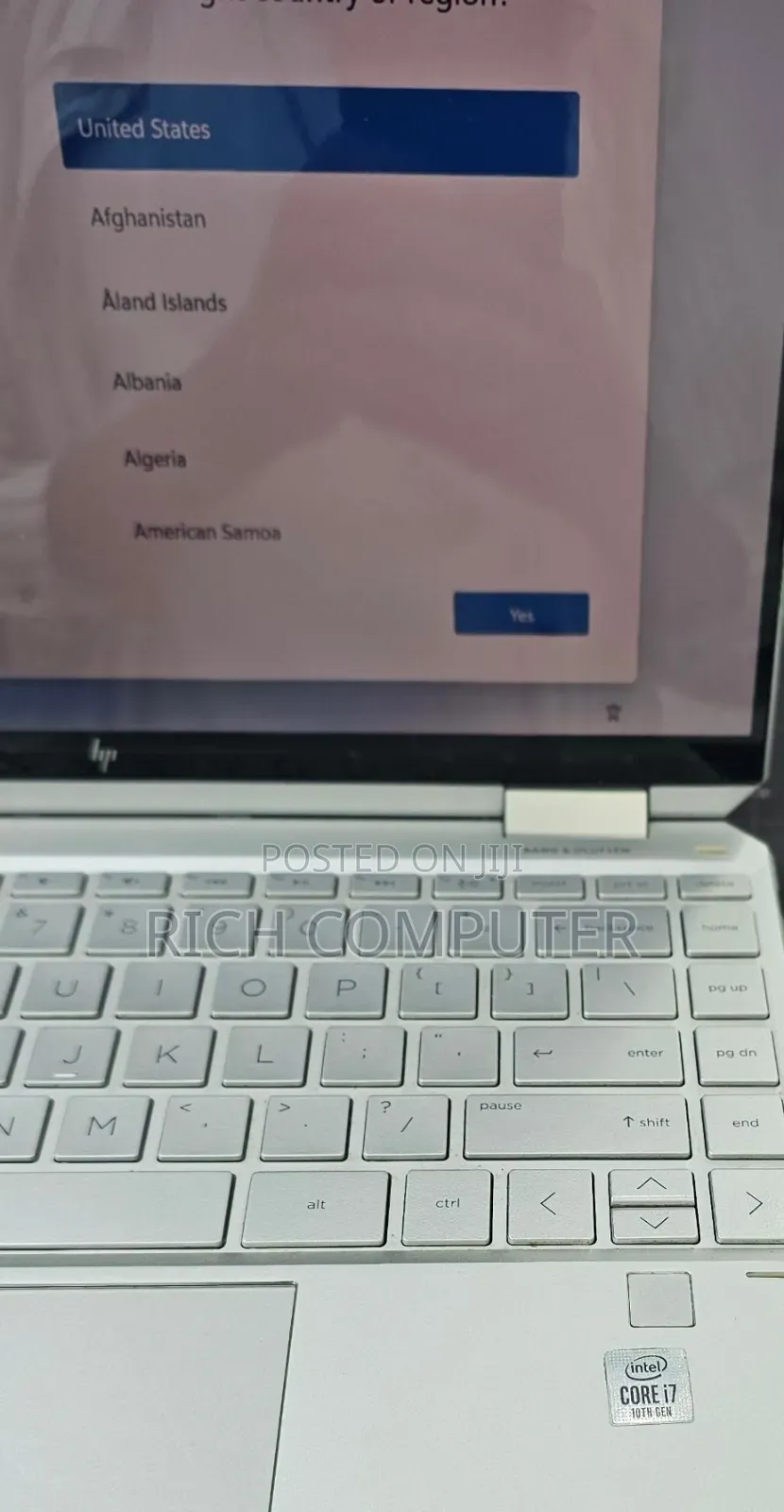 New Laptop HP Spectre X360 8GB Intel Core i7 SSD 512GB
