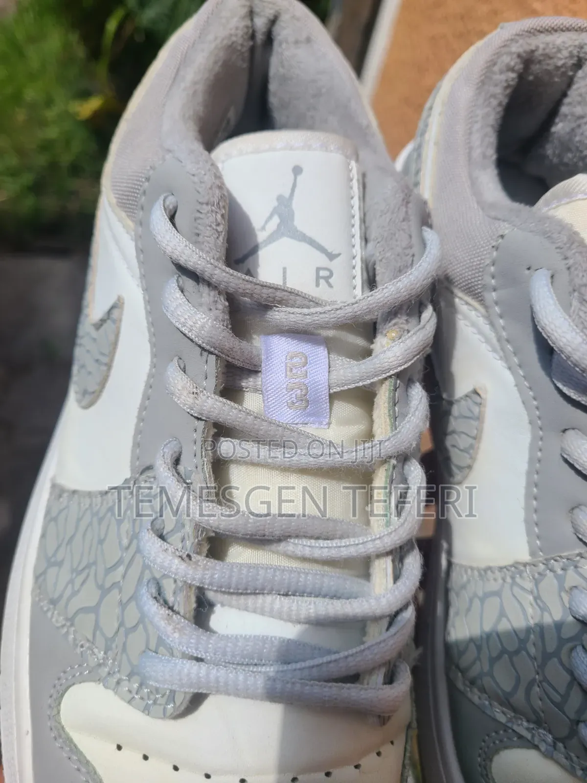 Air Jordan 1 - Smoke Grey Elephant Print