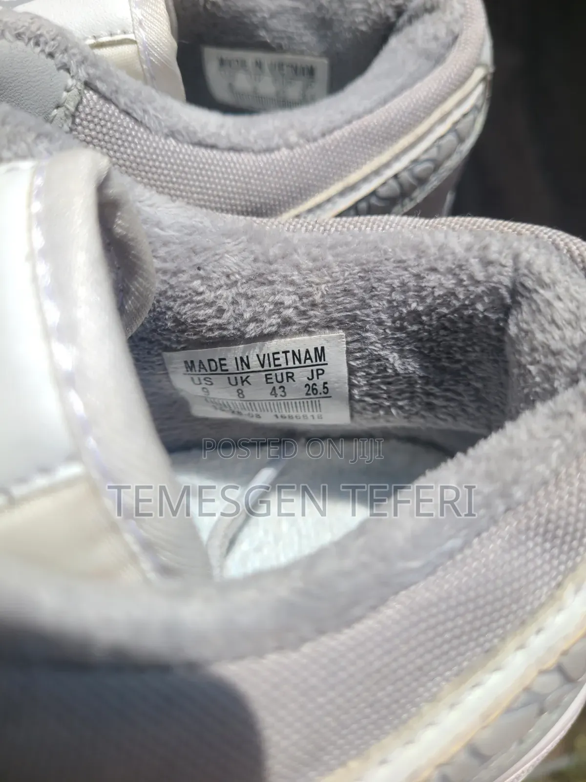 Air Jordan 1 - Smoke Grey Elephant Print