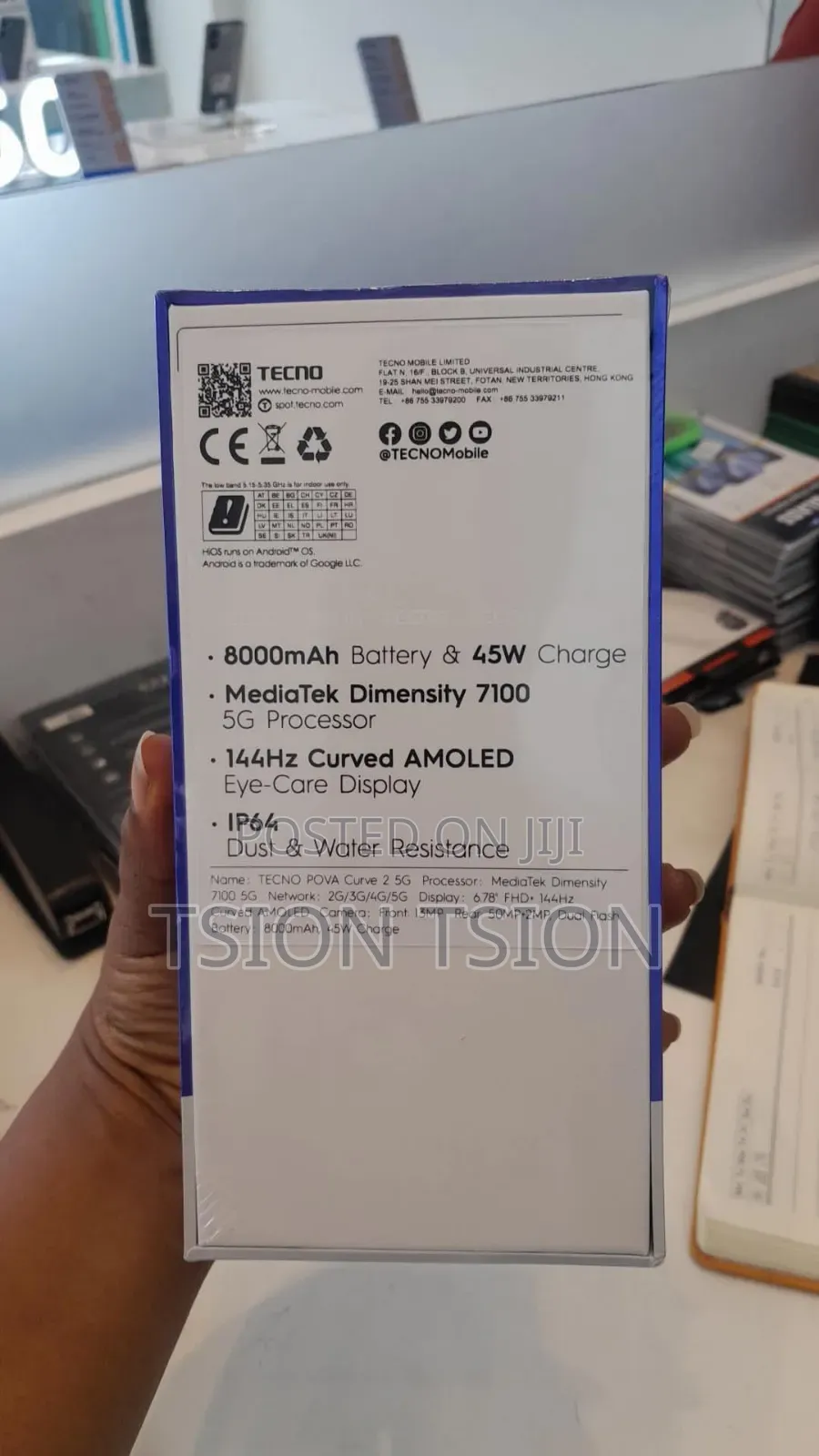 New Tecno Pova Curve 2 256 GB Black