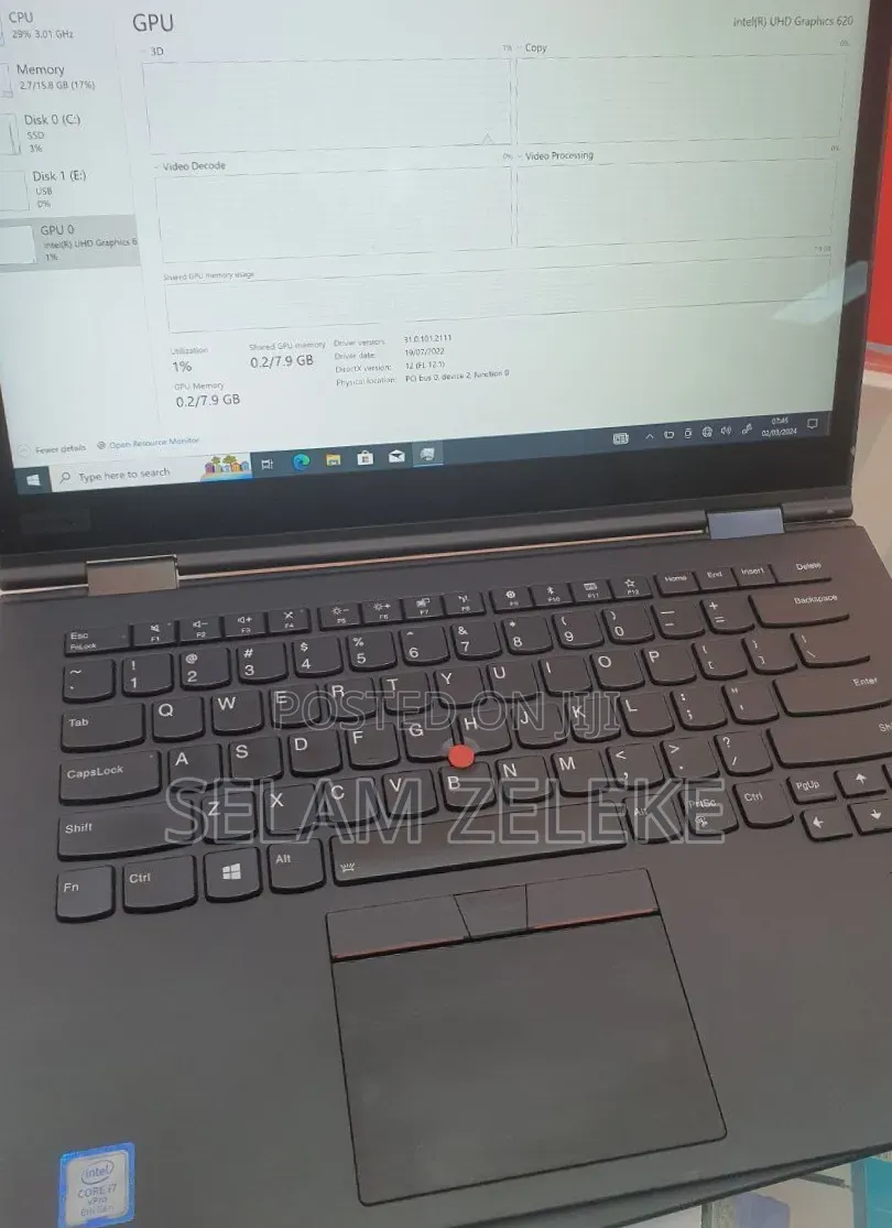 New Laptop Lenovo ThinkPad X1 Yoga 16GB Intel Core i7 SSD 512GB