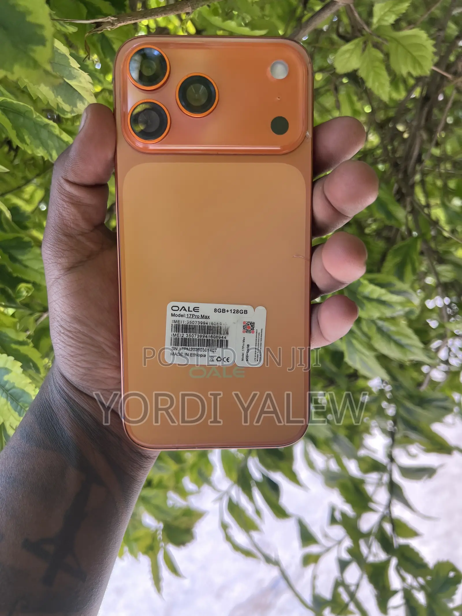 New Oale 17Pro Max 128 GB Pink