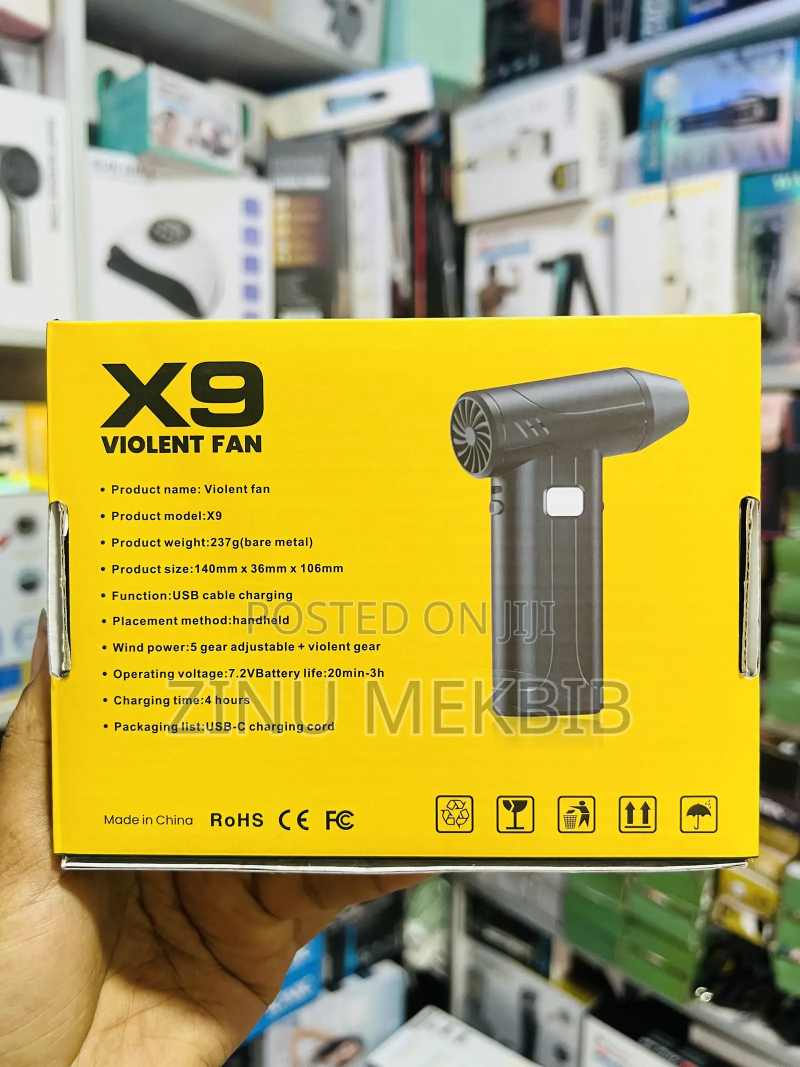 Violent Fan X9 Rechargeable Portable Hair Dryer