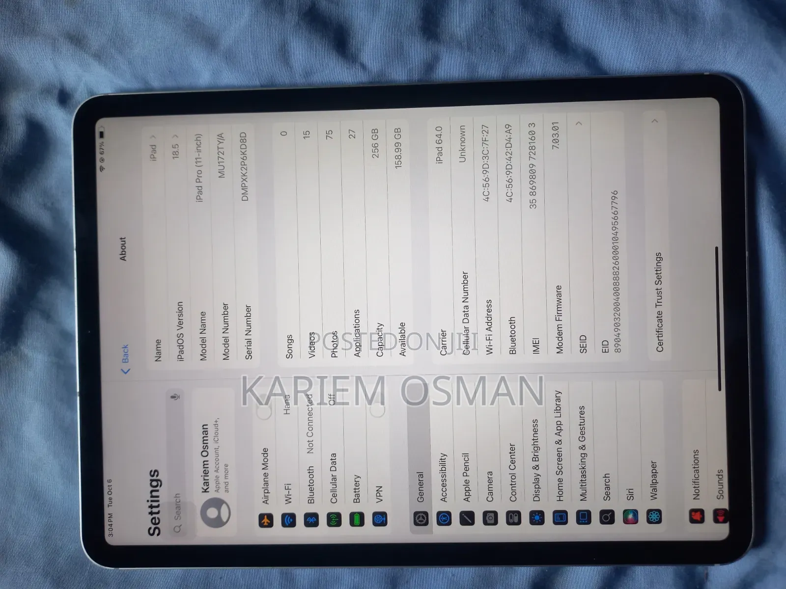Apple iPad Pro 11 (2018) 256 GB White