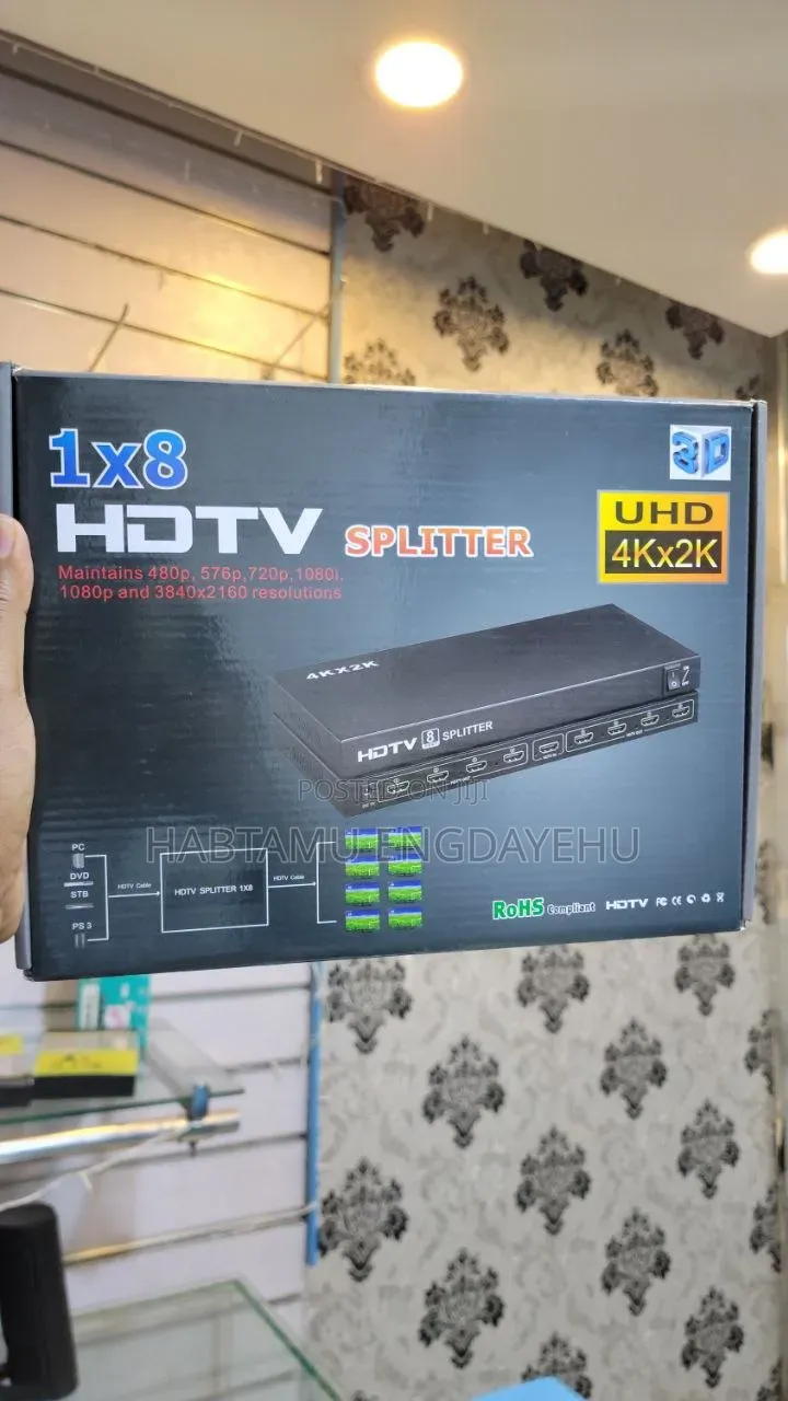 8 in 1 HDMI Splitter ስፒላተር