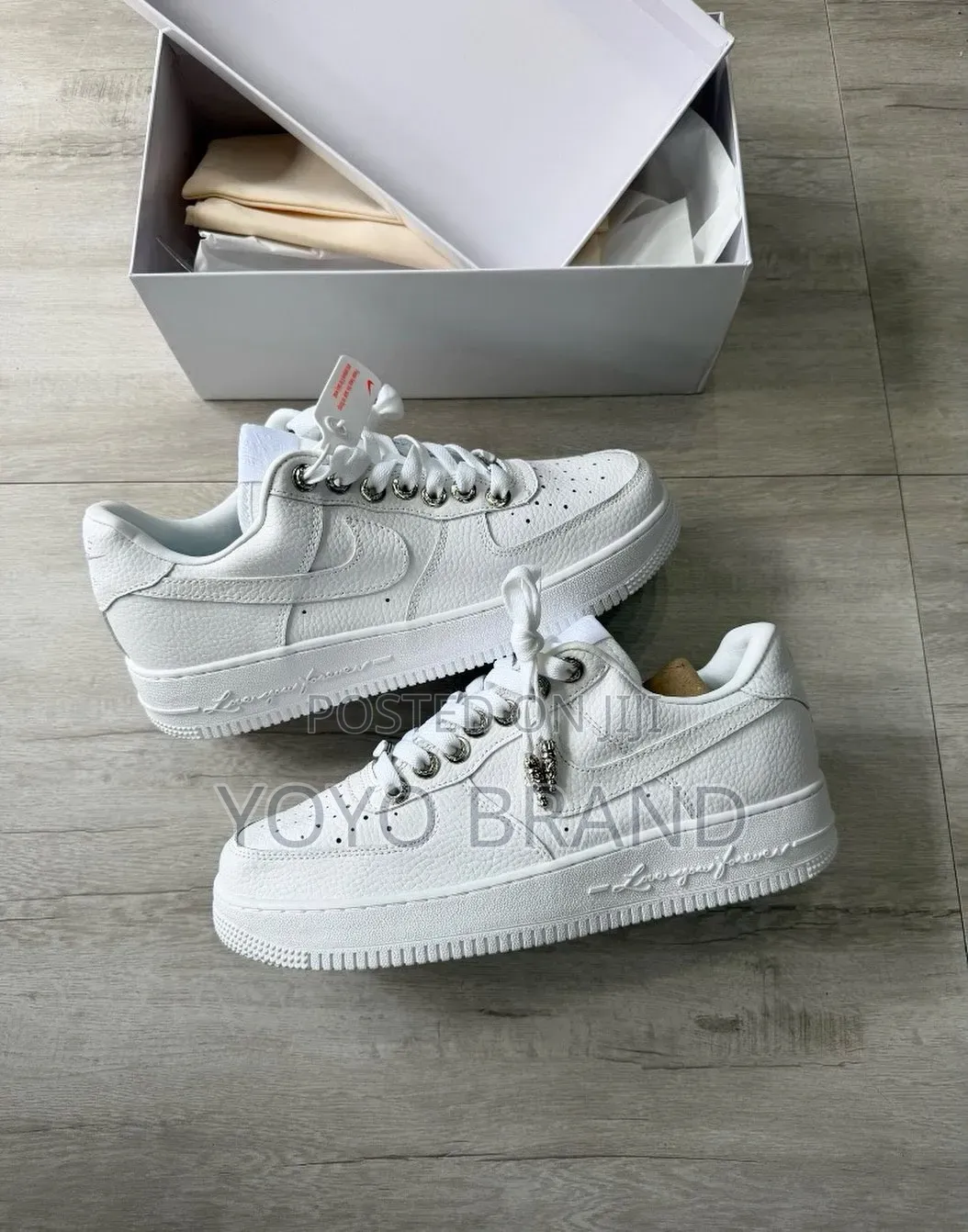 Chrome Hearts X NOCTA X Nike Air Force 1 Low "Love You Forever"Shoes