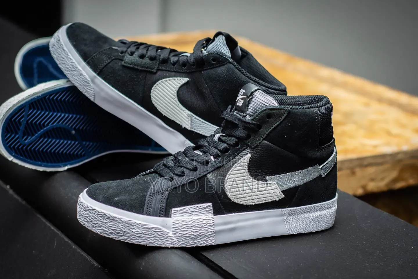 Nike SB Zoom Blazer Mid Premium 'Mosaic' Unisex Fashion Sneaker