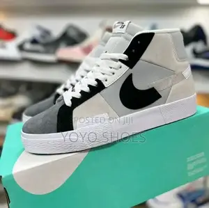 Nike SB Zoom Blazer Mid,white/Gray Unisex Half Boots Shoes