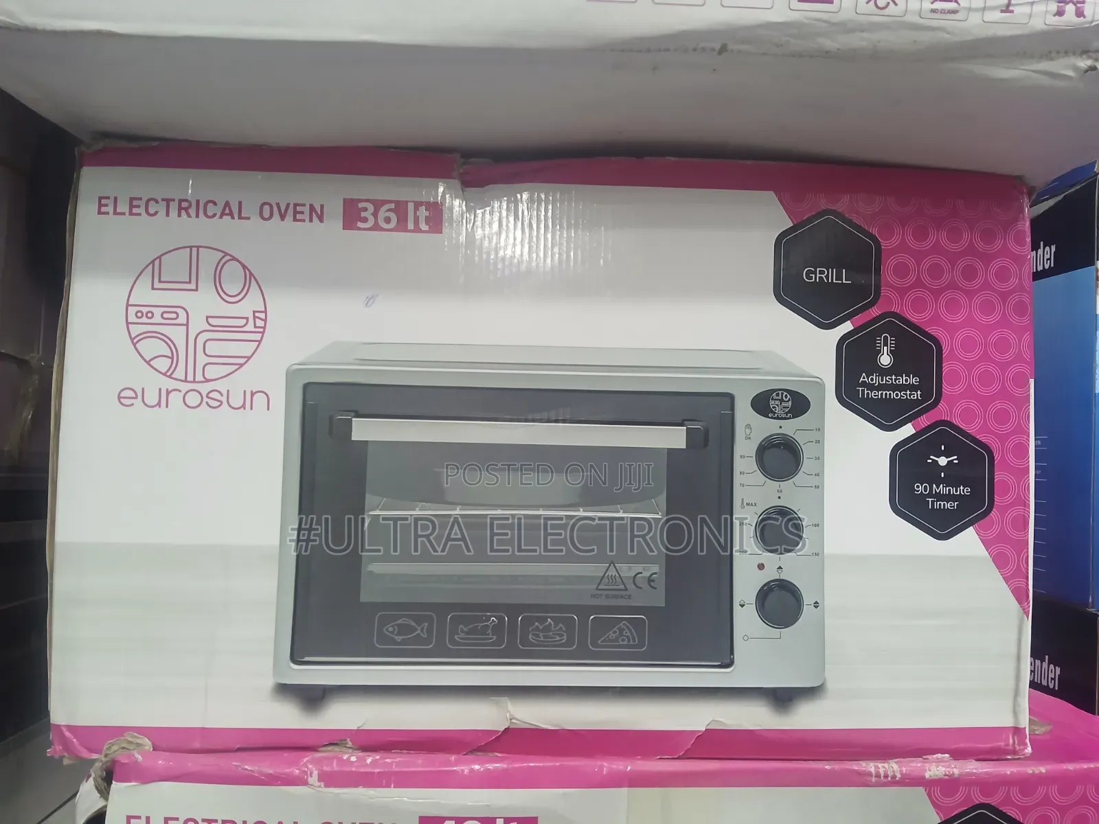Eurosun 38-Liter Electric Oven Perfect for Baking, Grilling