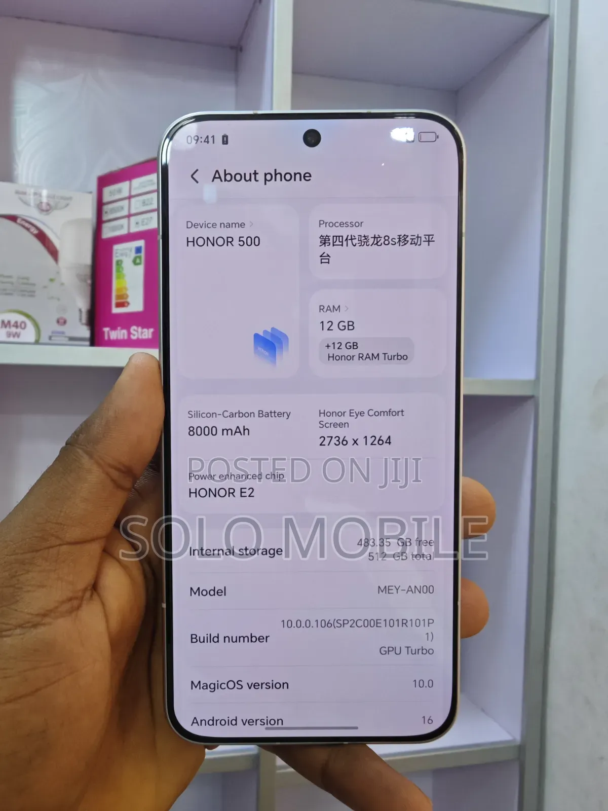 New Honor 500 512 GB White