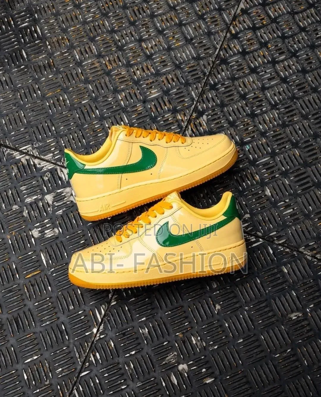 Nike Air Force "Topaz Gold/Pine Green, Glossy Patent Master Quality