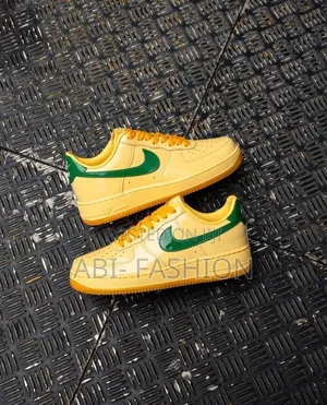 Nike Air Force "Topaz Gold/Pine Green, Glossy Patent Master Quality