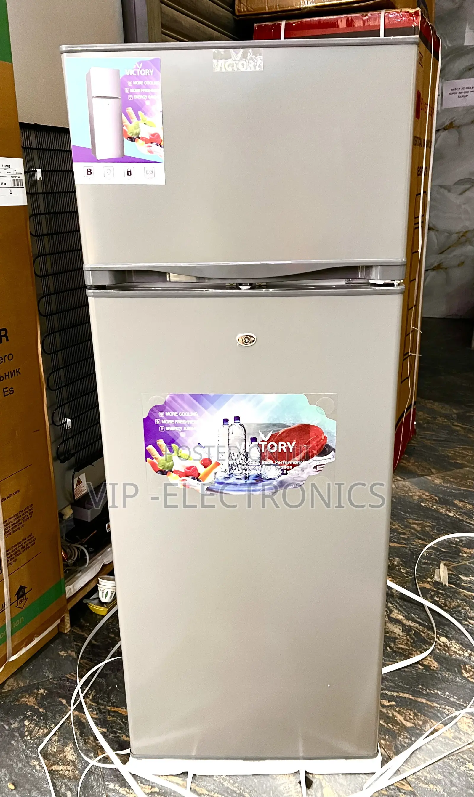 Victory Refrigerator Double-Door 370 Model – 200L Brand New 2026 Model