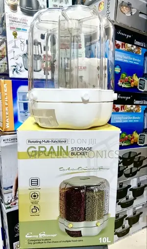 10L Rotating Grain Storage Container – 360° Multi-Functional Grain