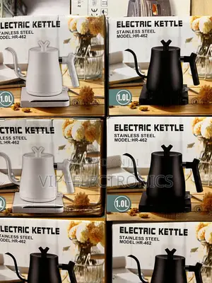 Electric Kettle West HR-462 1.0L – Stainless Steel Gooseneck Kettle