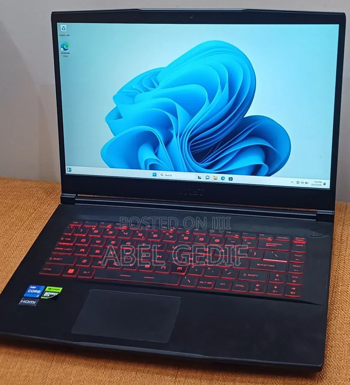 New Laptop MSI GF63 16GB Intel Core i7 SSD 1T
